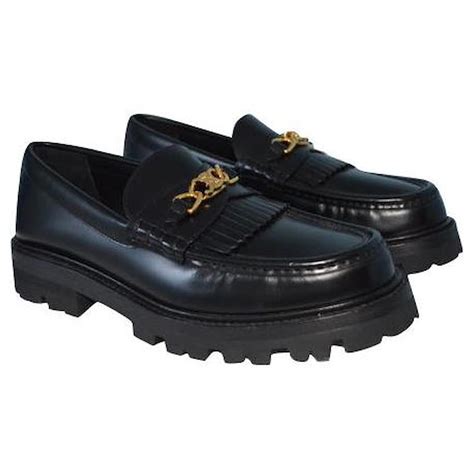 celine loafers black|Celine leather loafer.